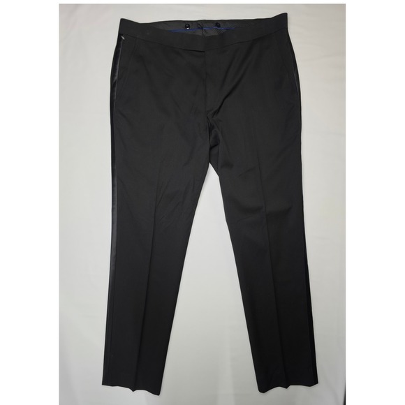 Reaction Kenneth Cole Other - Kenneth Cole Reaction Tuxedo Pants Mens 37X32 Navy Straight Leg Suit Trouser NWT